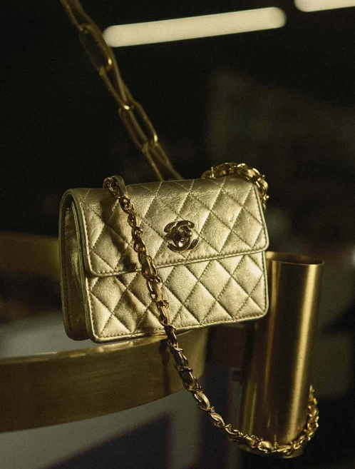 Gold Vintage Chanel Bag