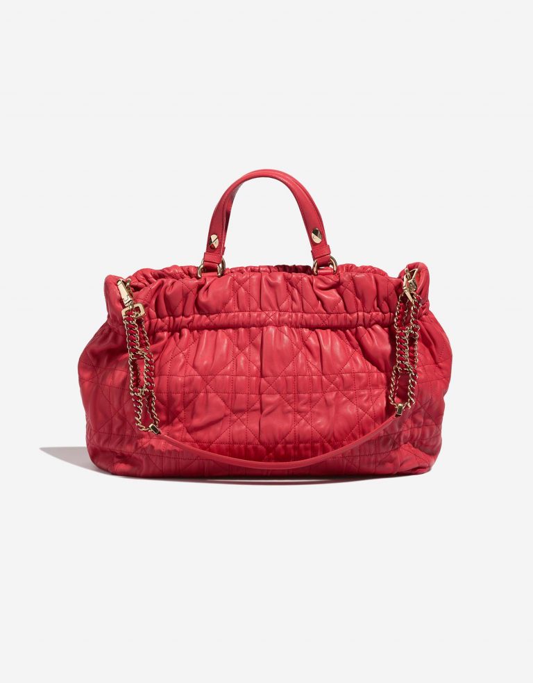 Pre-owned Dior bag Shopper Medium Lamb Red Red | Sell your designer bag on Saclab.com