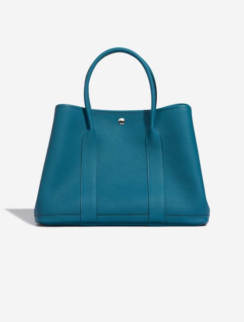 Pre-owned Hermès bag Garden Party 36 Veau Négonda Cobalt Blue | Sell your designer bag on Saclab.com