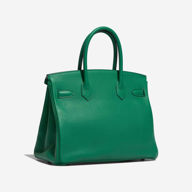 Hermès BirkinVerso 30 VertVertigo-VertFonce Side Back | Sell your designer bag on Saclab.com
