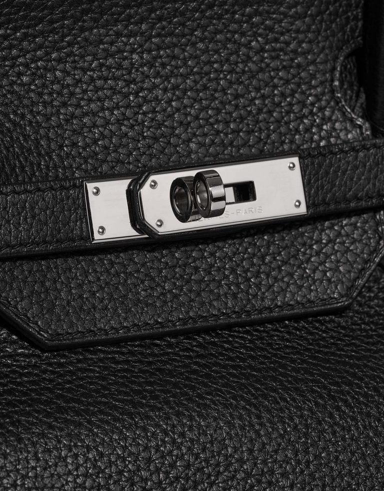 Hermès Birkin 40 Black Closing System  | Sell your designer bag on Saclab.com