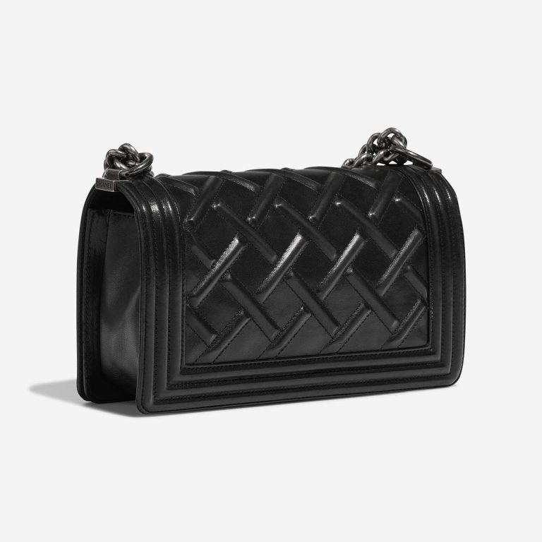 Chanel Boy OldMedium Black Side Back | Sell your designer bag on Saclab.com