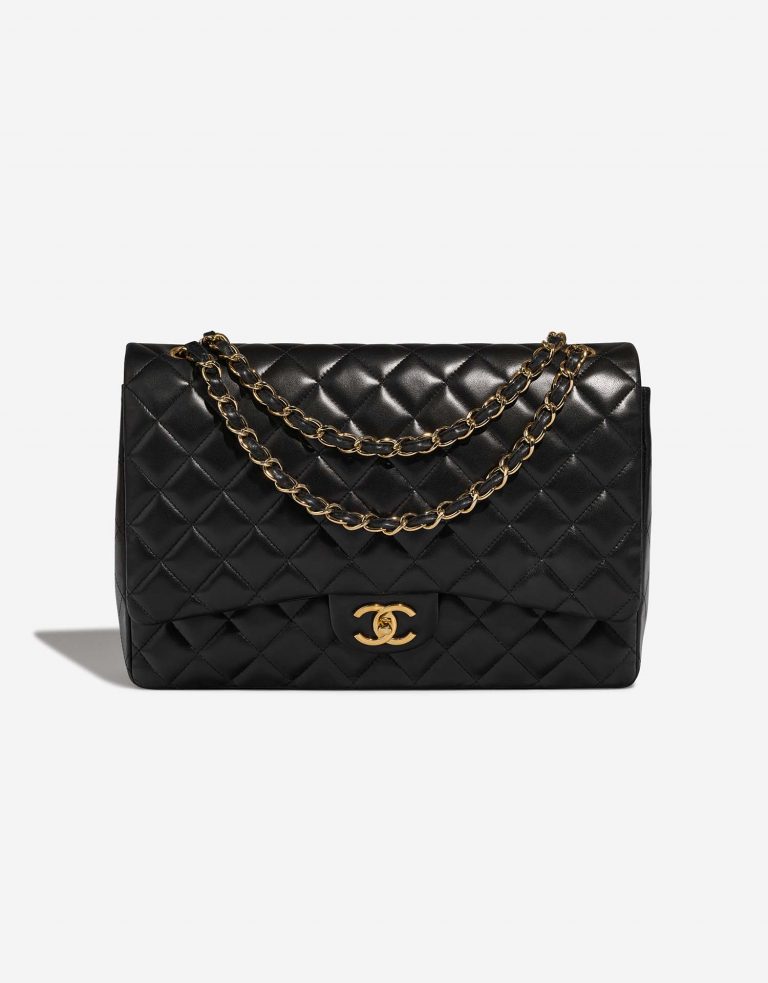 Chanel Timeless Maxi Black Front  | Sell your designer bag on Saclab.com