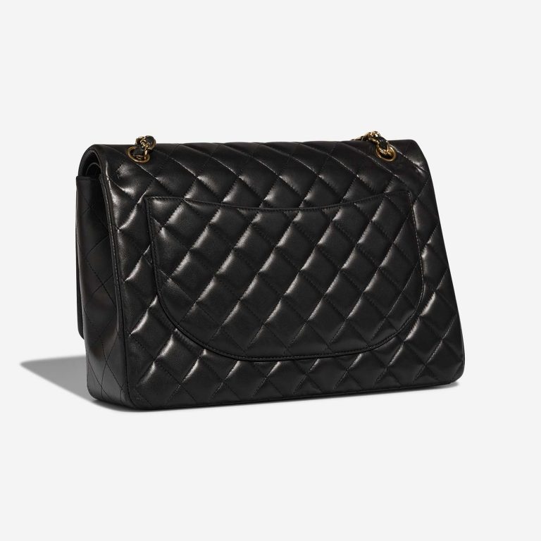 Chanel Timeless Maxi Black Side Back | Sell your designer bag on Saclab.com