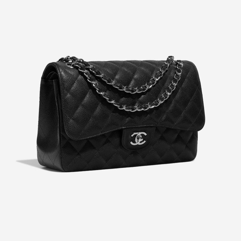 Chanel Timeless Jumbo Black Side Front  | Sell your designer bag on Saclab.com