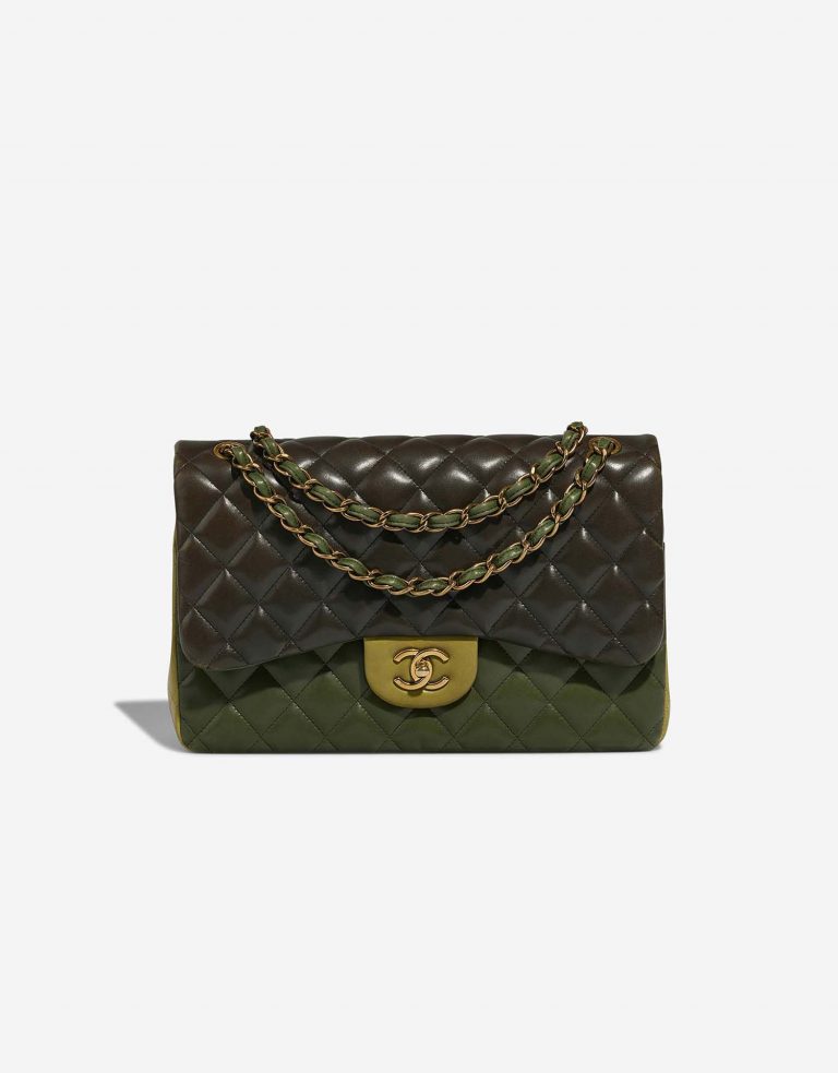 ◆希少◆VINTAGE◆【CHANEL】Timeless Jumbo*ラムレザー*バッグ Chanel Timeless Jumbo Lamb Green | SACLÀB