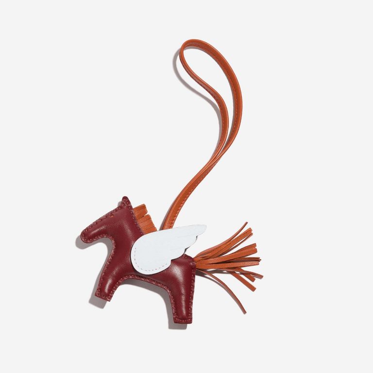 Hermès Rodeo Pegasus PM Milo Burgundy / Cornaline / Bleu Brume Front | Sell your designer bag