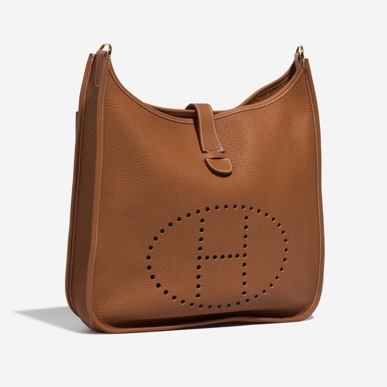 Hermès Evelyne 33 Gold Side Front  | Sell your designer bag on Saclab.com