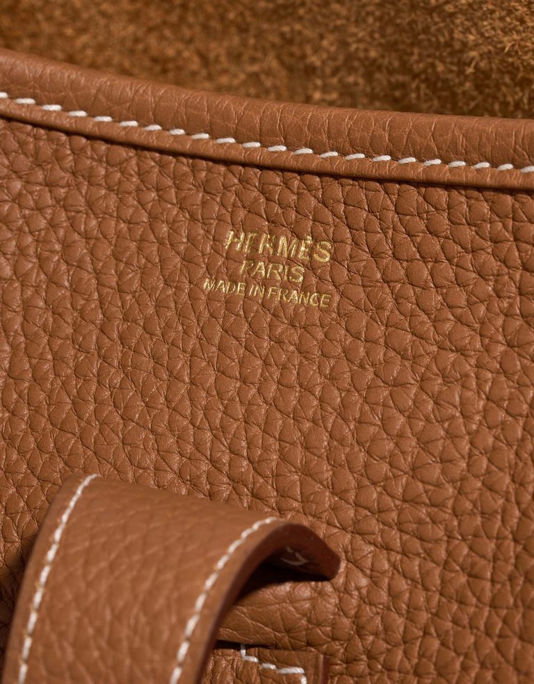Hermès Evelyne 33 Gold Logo  | Sell your designer bag on Saclab.com