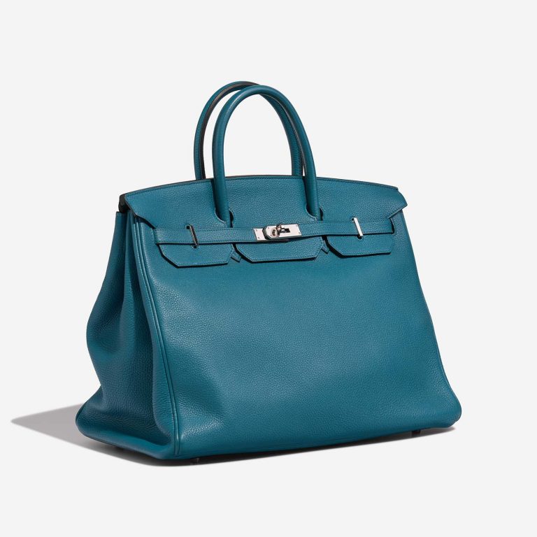 Hermès Birkin 40 Cobalt Side Front  | Sell your designer bag on Saclab.com