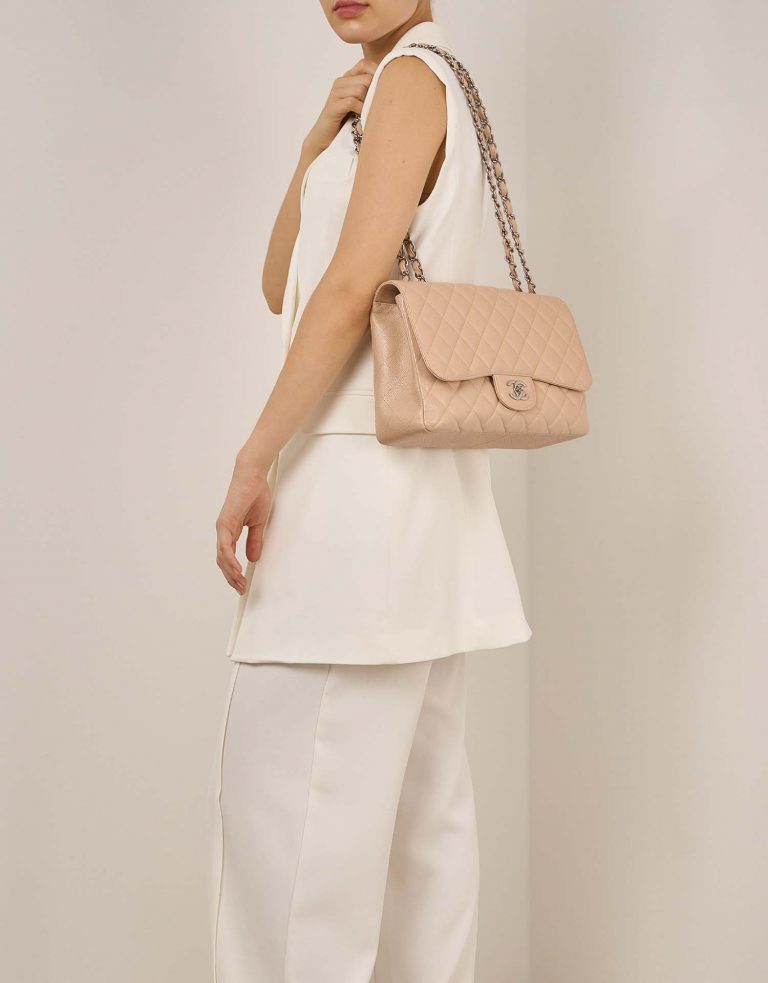 Chanel Timeless Jumbo Beige Front  | Sell your designer bag on Saclab.com