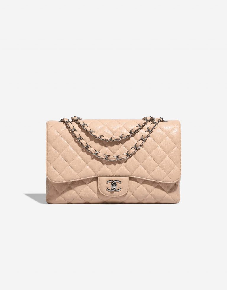 Chanel Timeless Jumbo Beige Front  | Sell your designer bag on Saclab.com