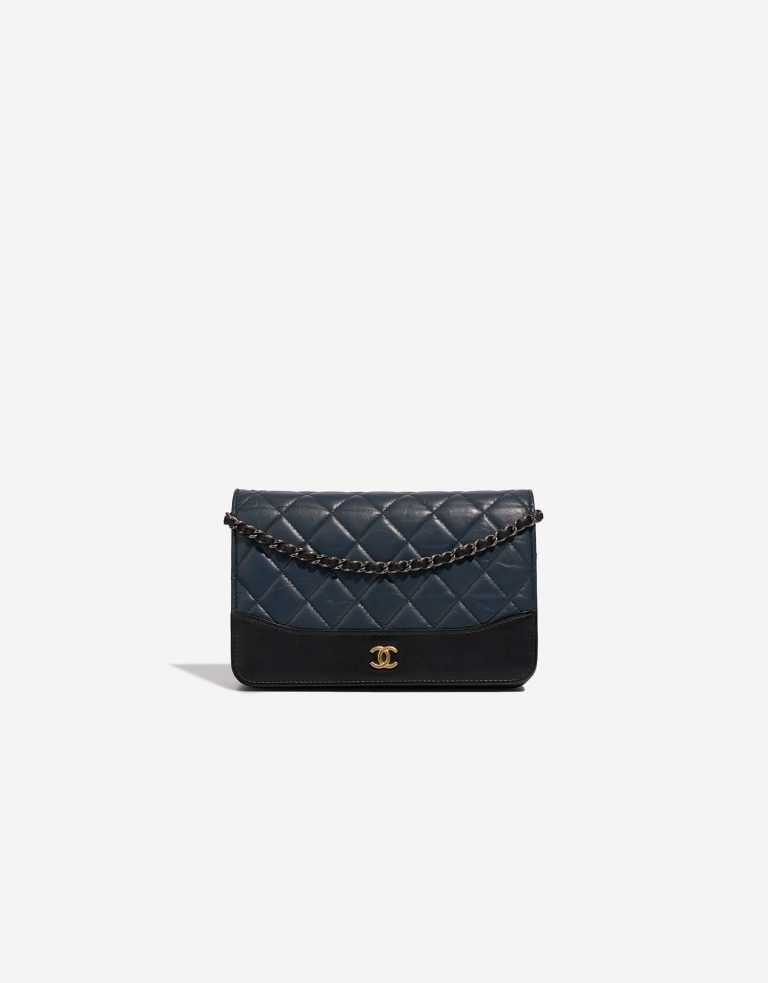 Chanel WalletOnChain Black-Navy Front  | Sell your designer bag on Saclab.com