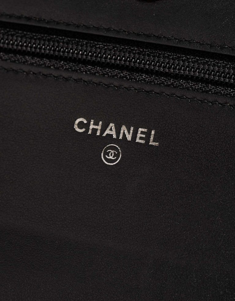 Chanel WalletOnChain Black-Navy Logo  | Sell your designer bag on Saclab.com