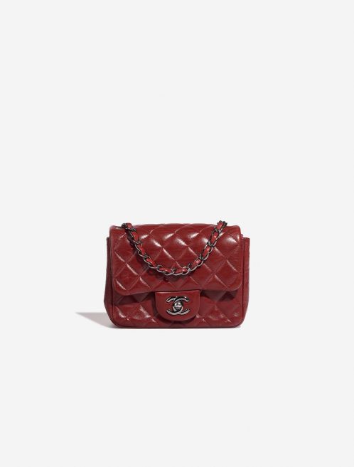 Pre-owned Chanel bag Timeless Mini Square Lamb Red Red | Sell your designer bag on Saclab.com