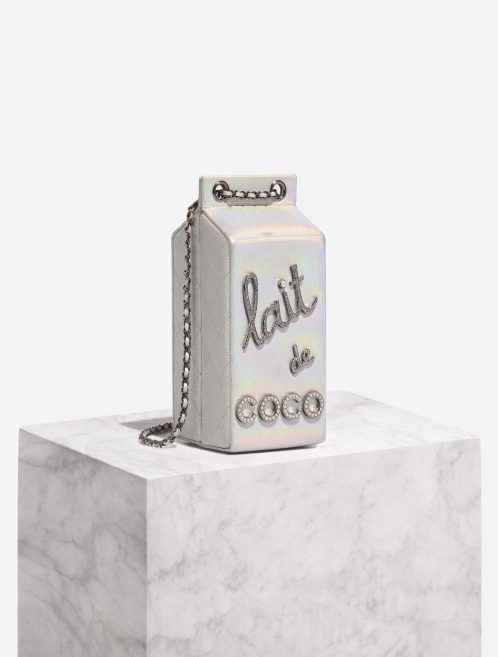 Chanel MilkCarton Silver Front  | Sell your designer bag on Saclab.com