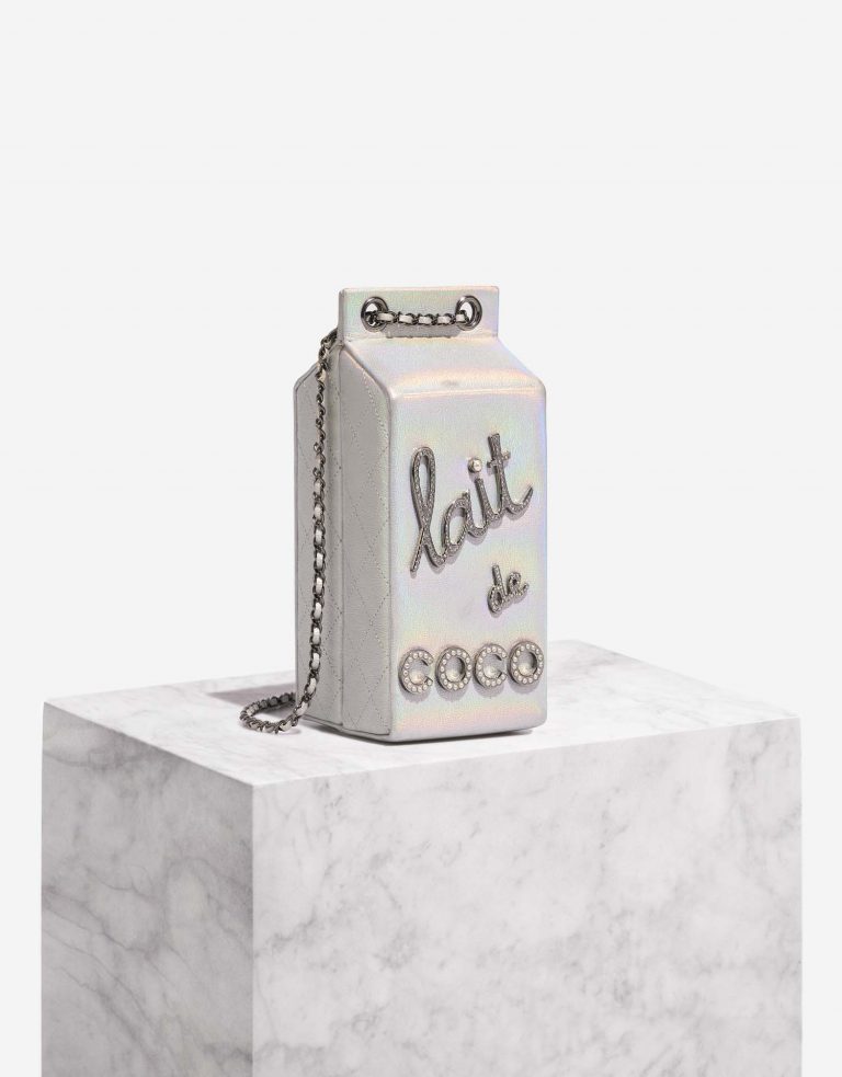 Chanel MilkCarton Silver Front  | Sell your designer bag on Saclab.com