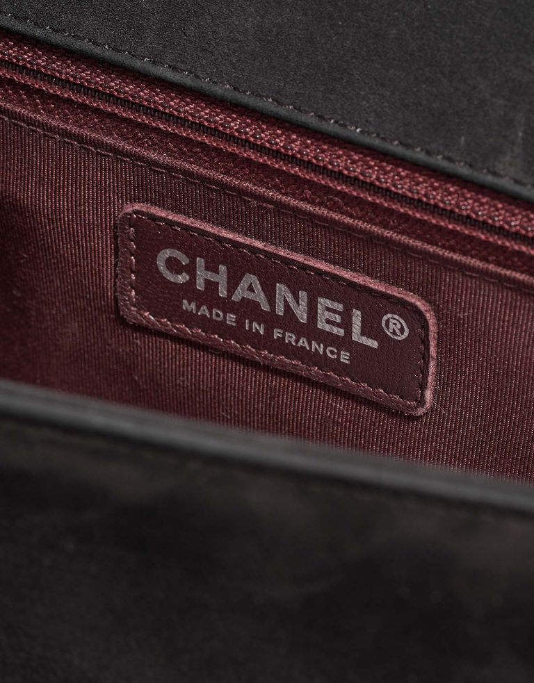 Chanel Boy NewMedium Black Logo  | Sell your designer bag on Saclab.com