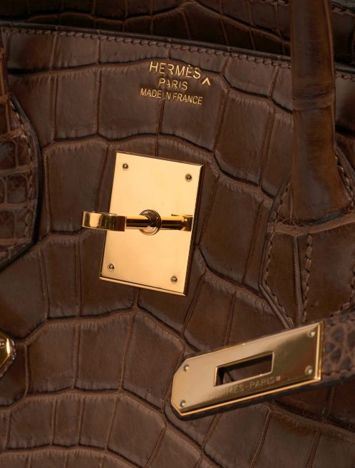 Hermès Birkin 35 MarronDInde Logo  | Sell your designer bag on Saclab.com