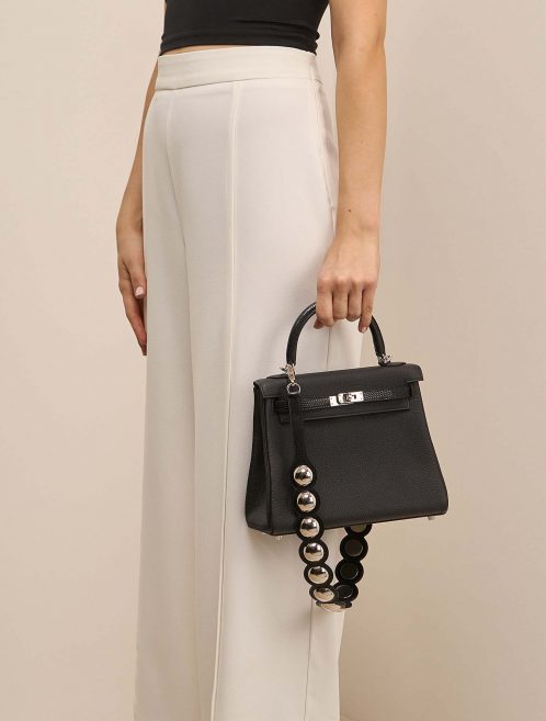 Hermès Strap Black-Silver on Model | Sell your designer bag on Saclab.com