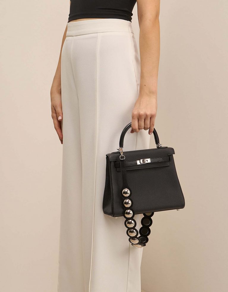 Hermès Strap Black-Silver on Model | Sell your designer bag on Saclab.com