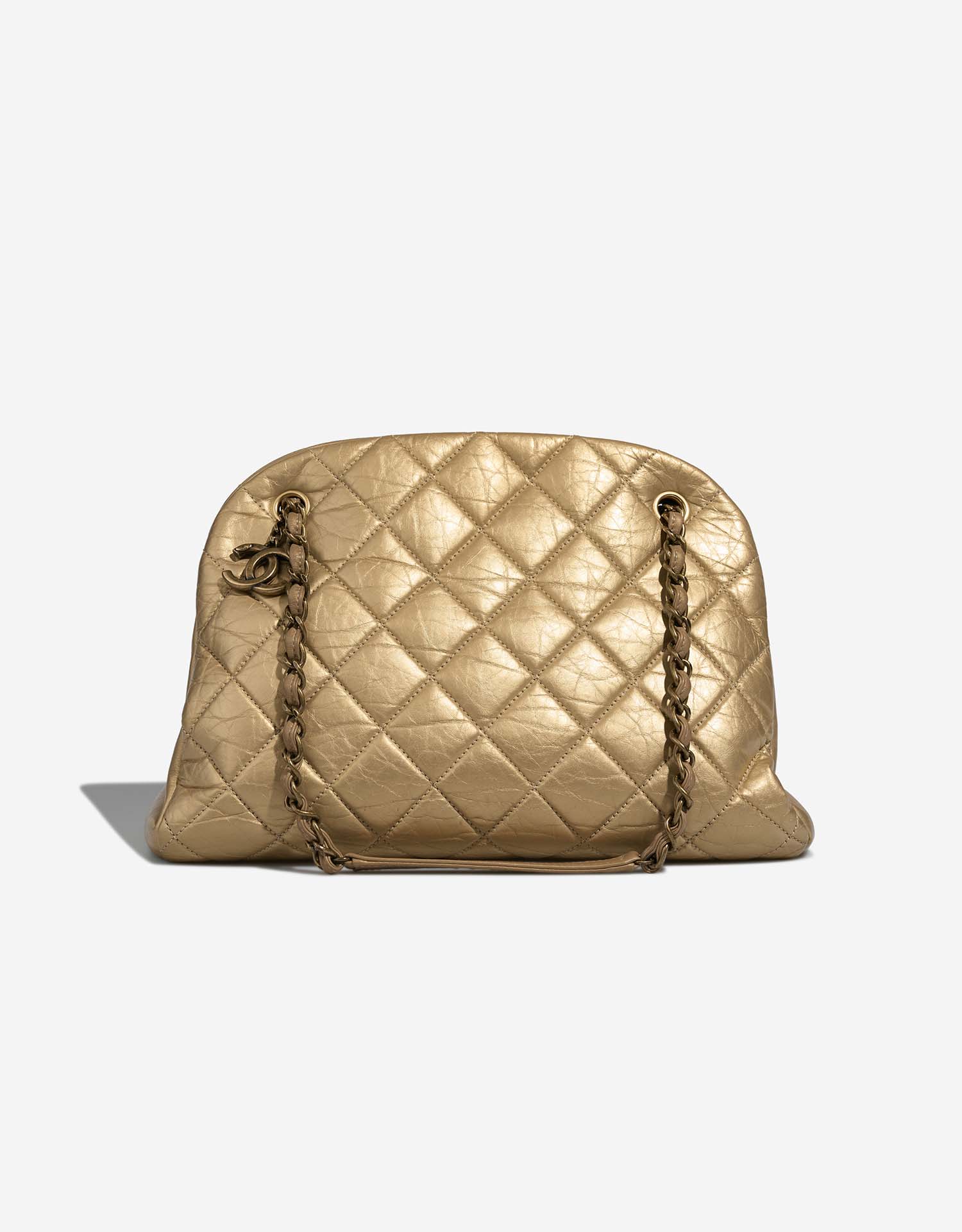 Chanel Bowling Mademoiselle Large Aged Calf Gold | SACLÀB