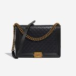 Chanel Boy Large Black Front  | Sell your designer bag on Saclab.com