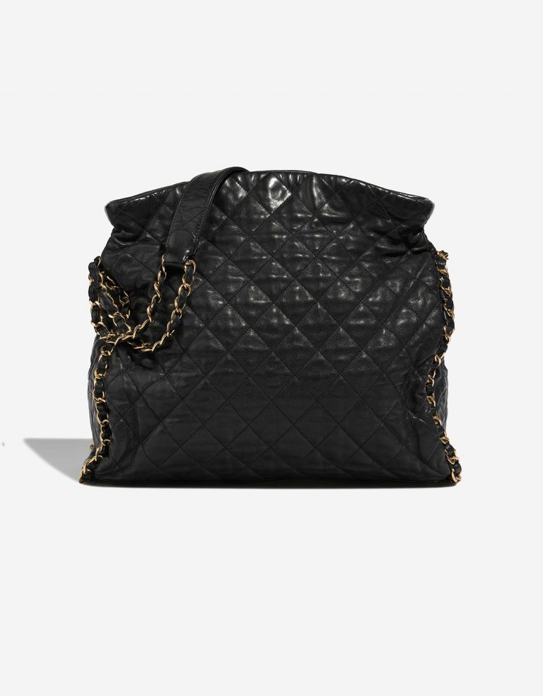 Chanel Shopper Large Black Front  | Sell your designer bag on Saclab.com