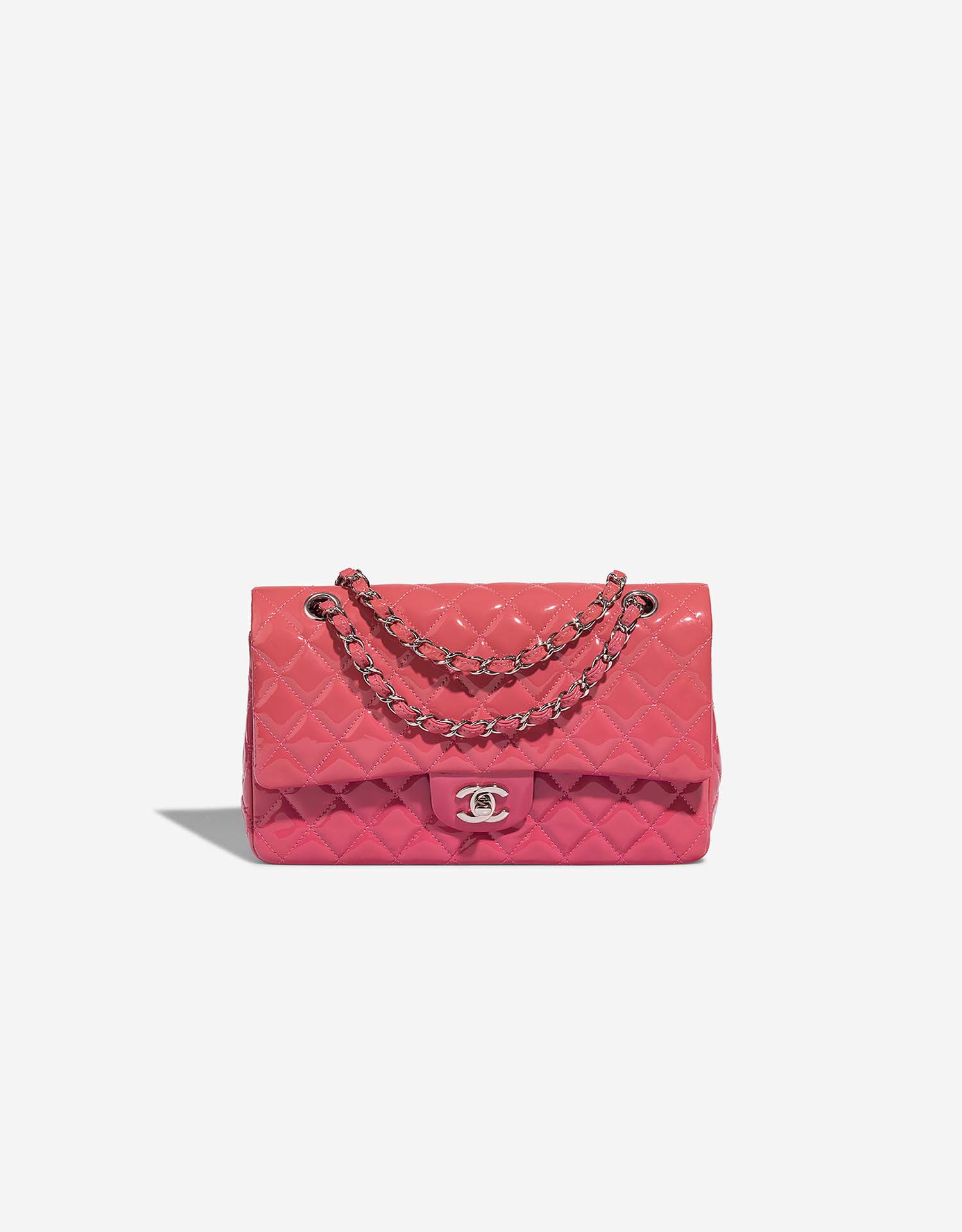 Chanel Timeless Medium Patent Hot Pink / Fuchsia | SACLÀB