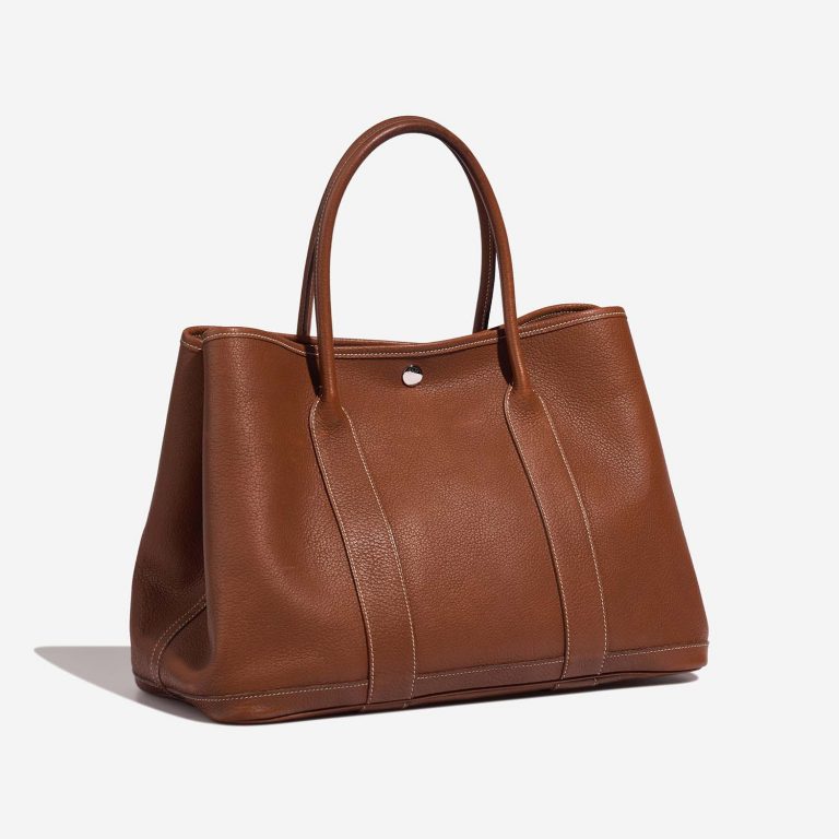 Hermès GardenParty 36 Fauve Side Front  | Sell your designer bag on Saclab.com