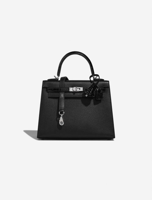 Hermès Kelly 25 Black Front  | Sell your designer bag on Saclab.com