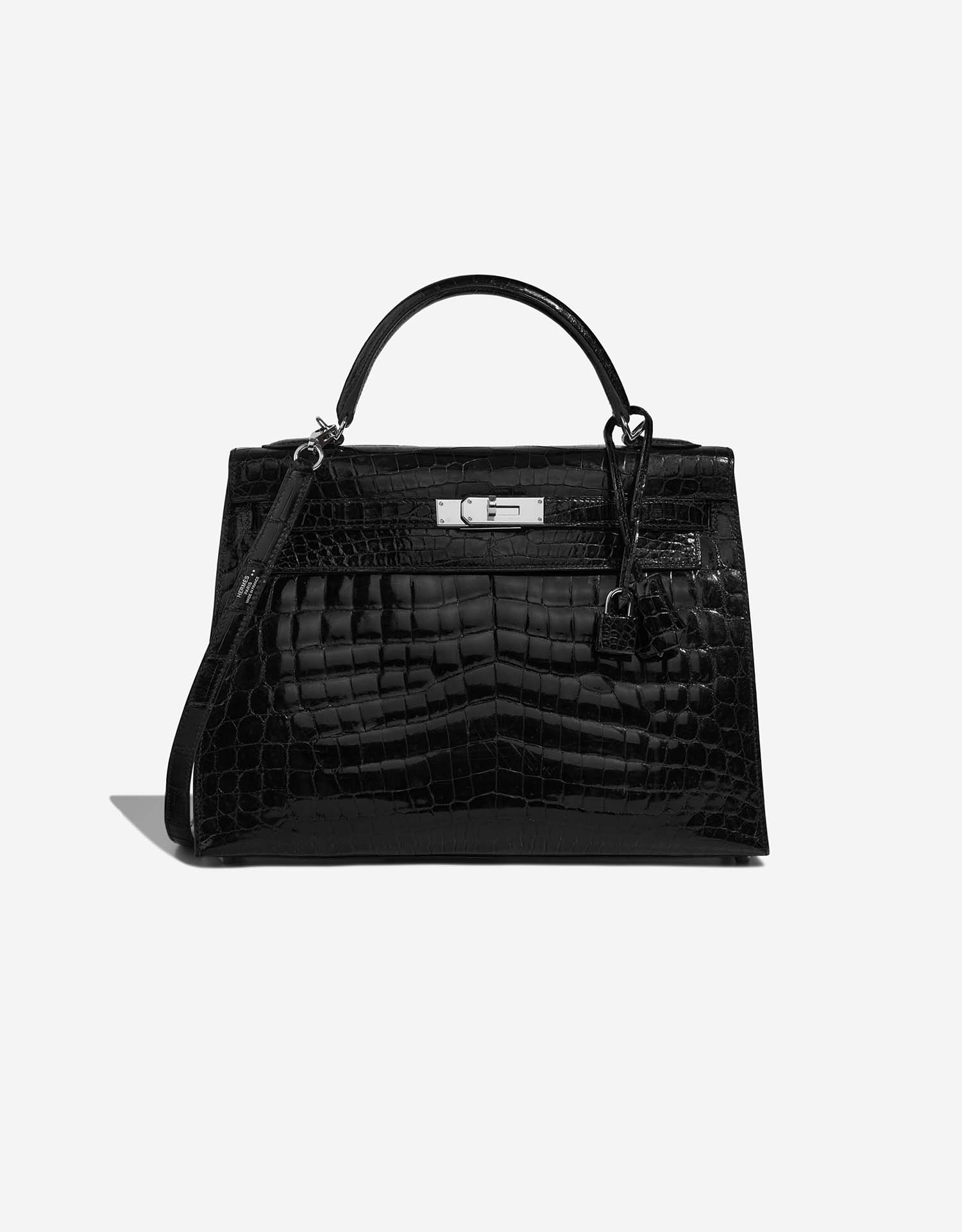 Hermès Kelly 32 Niloticus Crocodile Black | SACLÀB