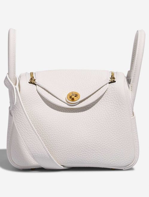 Hermès Lindy Mini NewWhite Front  S | Sell your designer bag on Saclab.com