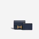 Hermès Constance Slim Wallet Evercolor Bleu de Prusse Front | Sell your designer bag