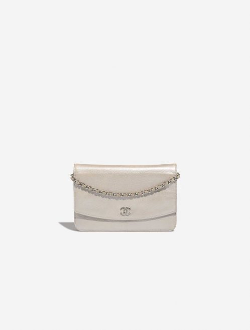 Chanel Timeless Wallet On Chain Caviar Shiny Champagne Front | Sell your designer bag