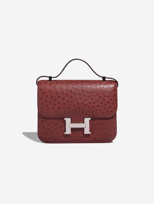 Pre-owned Hermès bag Constance 24 Ostrich Rouge H Red | Sell your designer bag on Saclab.com