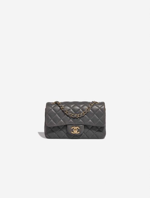 Chanel Timeless Mini Rectangular Lamb Anthracite Front | Sell your designer bag