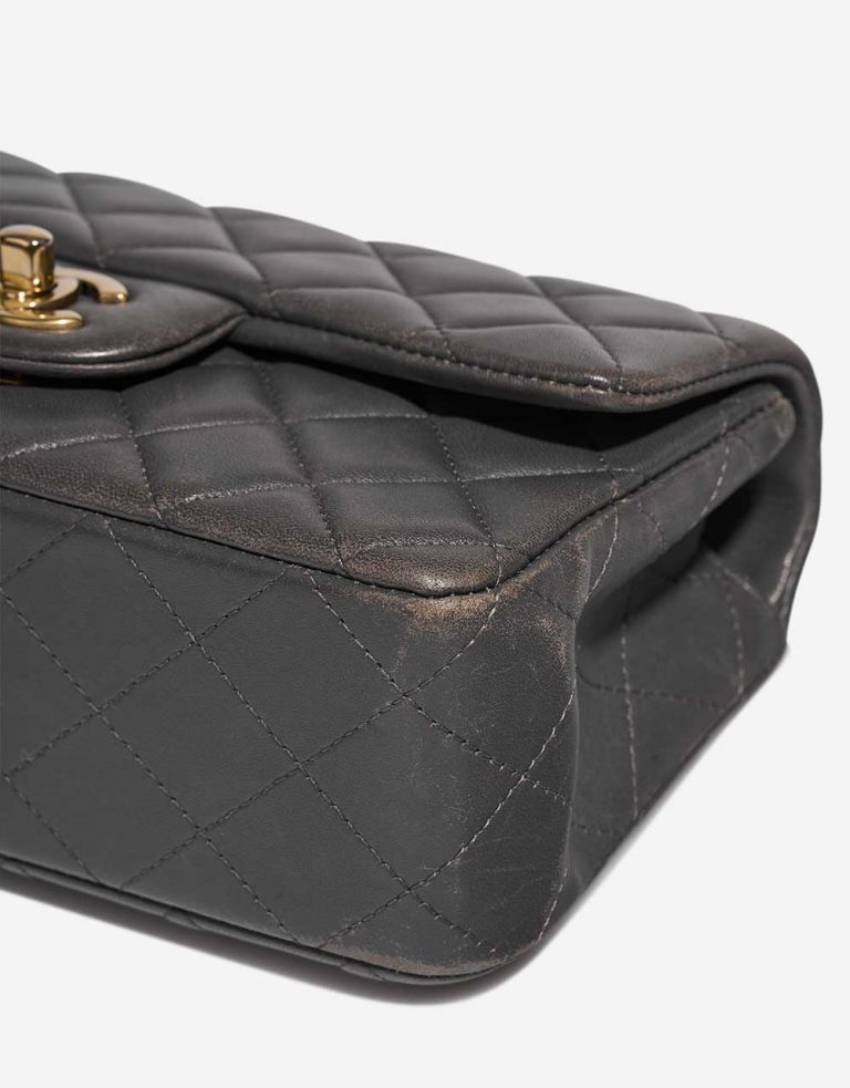 Chanel Timeless Mini Rectangular Lamb Anthracite Signs of wear | Sell your designer bag