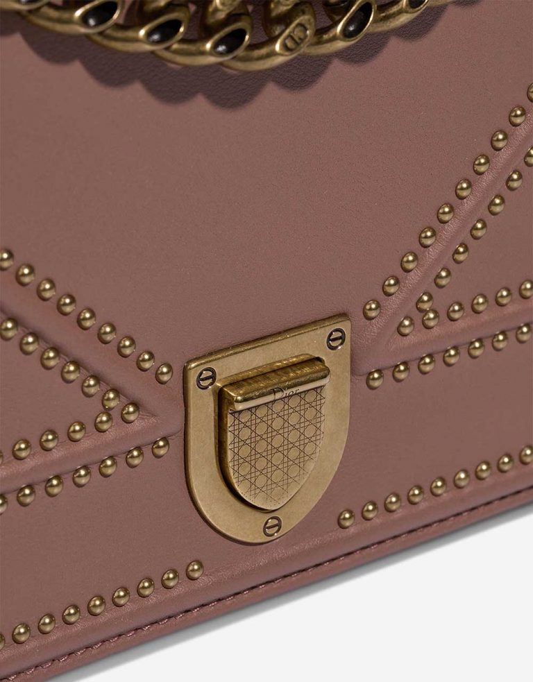 Dior Diorama Small Beigerose Closing System  | Sell your designer bag on Saclab.com
