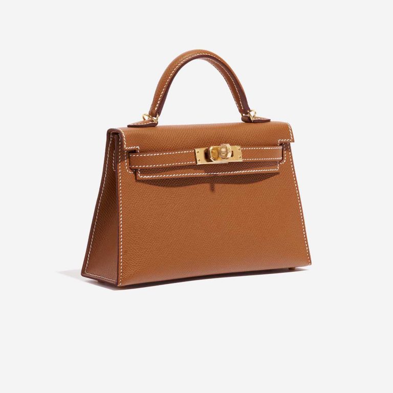 Hermès Kelly Mini Gold Side Front  | Sell your designer bag on Saclab.com