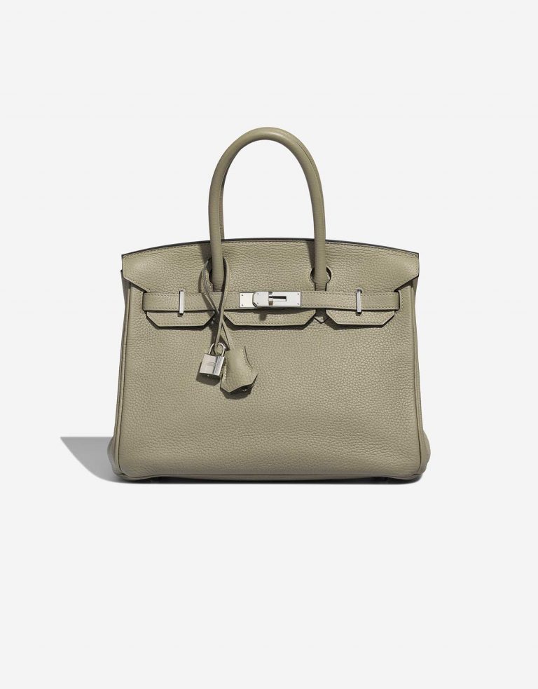 Pre-owned Hermès bag Birkin 30 Clémence Sauge Green | Sell your designer bag on Saclab.com