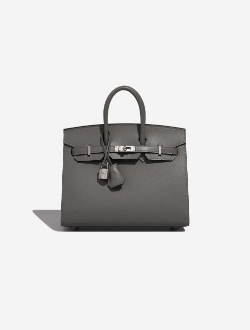 Pre-owned Hermès bag Birkin 25 Veau Madame Gris Meyer Grey | Sell your designer bag on Saclab.com