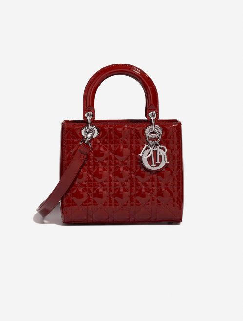 Dior LadyDior Medium Red Front  | Sell your designer bag on Saclab.com