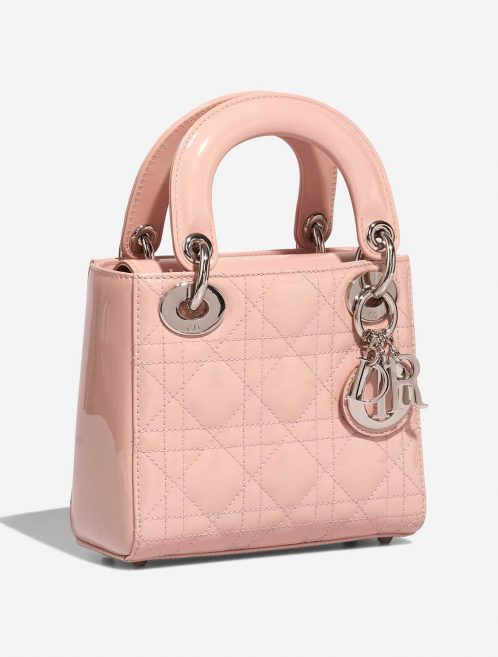 Dior LadyDior Mini Rose Side Front  | Sell your designer bag on Saclab.com