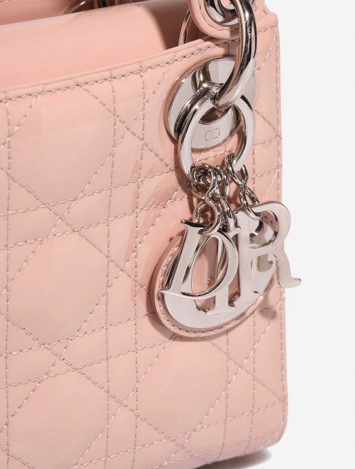 Dior LadyDior Mini Rose Closing System  | Sell your designer bag on Saclab.com