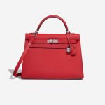 Hermès Kelly 32 RougeCasaque Front  | Sell your designer bag on Saclab.com