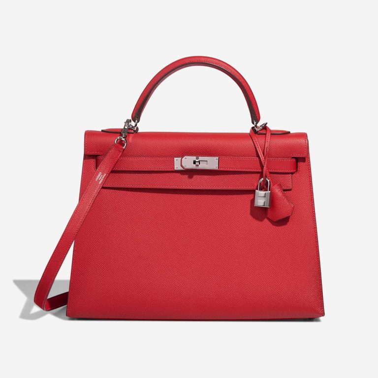 Hermès Kelly 32 RougeCasaque Front  S | Sell your designer bag on Saclab.com