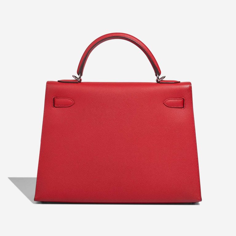Hermès Kelly 32 RougeCasaque Back  | Sell your designer bag on Saclab.com