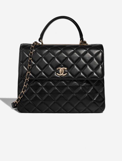 Pre-owned Chanel bag Trendy CC Large Lamb Black Black | Sell your designer bag on Saclab.com