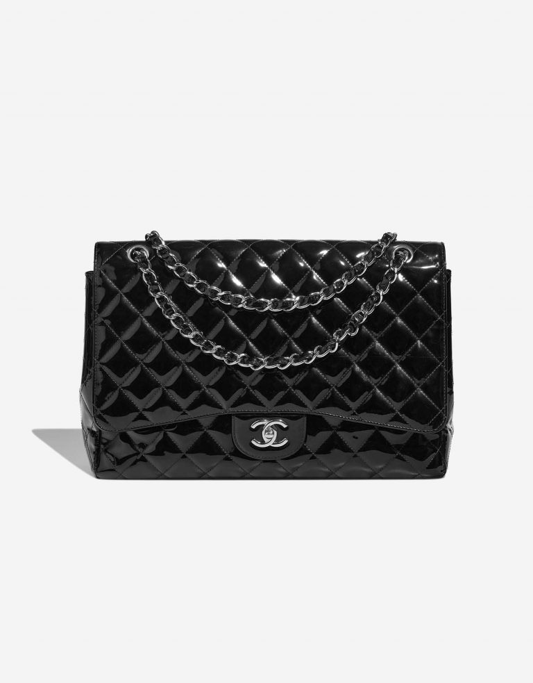 Chanel Timeless Maxi Patent Black Front | Sell your designer bag